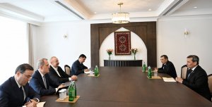 Azerbaýjanyň Prezidenti Ilham Aliýew Türkmenistanyň daşary işler ministrini kabul etdi