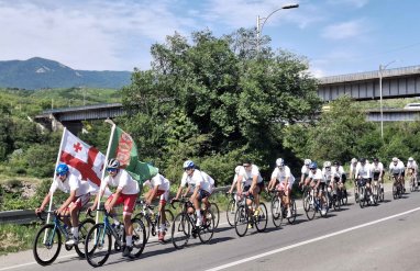 Turkmen diplomats organized bike rides in Georgia, Türkiye and India